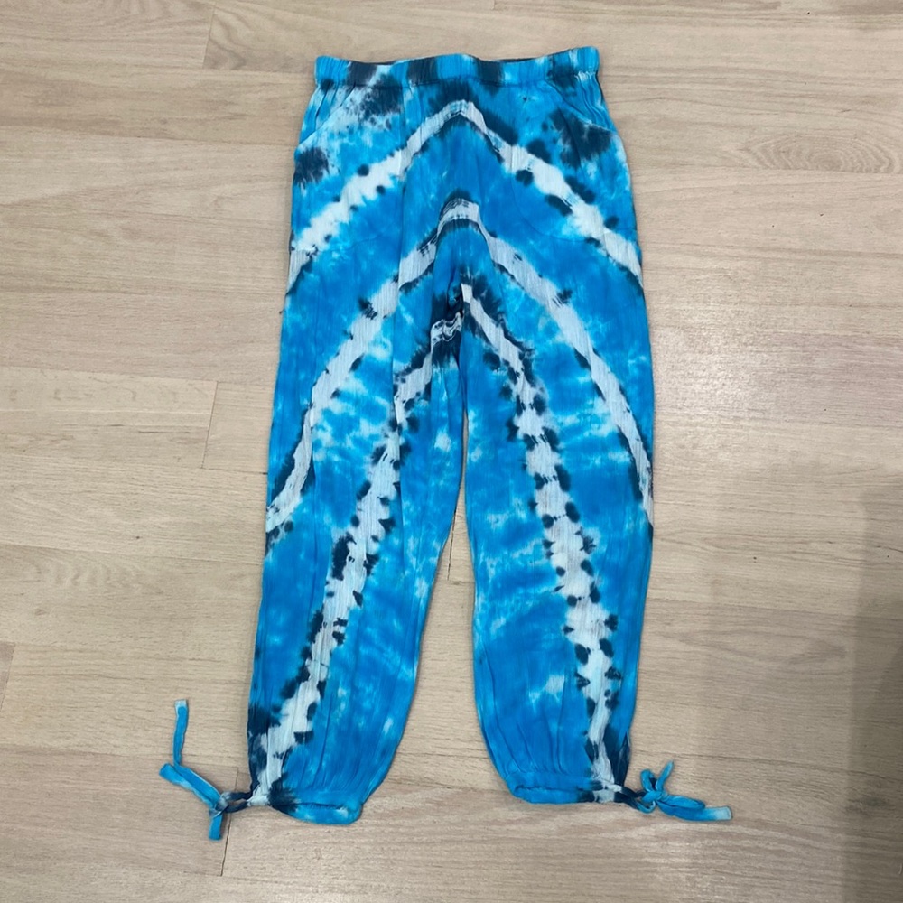 Staring at Stars - Beach Tie-Dye Blue Pants - Small